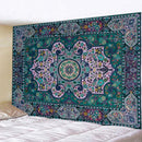 Boho tapestry set in red & gold traditional pattern for bedroom by Decorbites