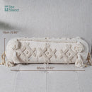 GobekUsa Boho Tufted Tassel Lumbar Throw Pillow