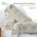 GobekUsa Boho Tufted Tassel Lumbar Throw Pillow