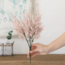 Boho wicker basket with pink & white decorbites forever dancing grass by Decorbites