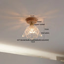 GobekUsa Copper Wood LED Ceiling Lamp Ceramic Modern Ceiling Lights for Home Decor
