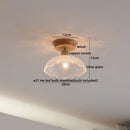 GobekUsa Copper Wood LED Ceiling Lamp Ceramic Modern Ceiling Lights for Home Decor
