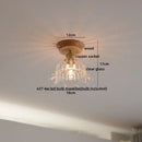 GobekUsa Copper Wood LED Ceiling Lamp Ceramic Modern Ceiling Lights for Home Decor