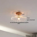 GobekUsa Copper Wood LED Ceiling Lamp Ceramic Modern Ceiling Lights for Home Decor