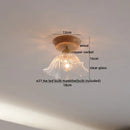 GobekUsa Copper Wood LED Ceiling Lamp Ceramic Modern Ceiling Lights for Home Decor