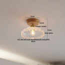 GobekUsa Copper Wood LED Ceiling Lamp Ceramic Modern Ceiling Lights for Home Decor