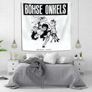 Bohse onkelzs black & white german rock tapestry flag bedroom decor by Decorbites