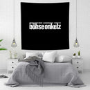 Bohse onkelzs black & white german rock tapestry flag bedroom decor by Decorbites
