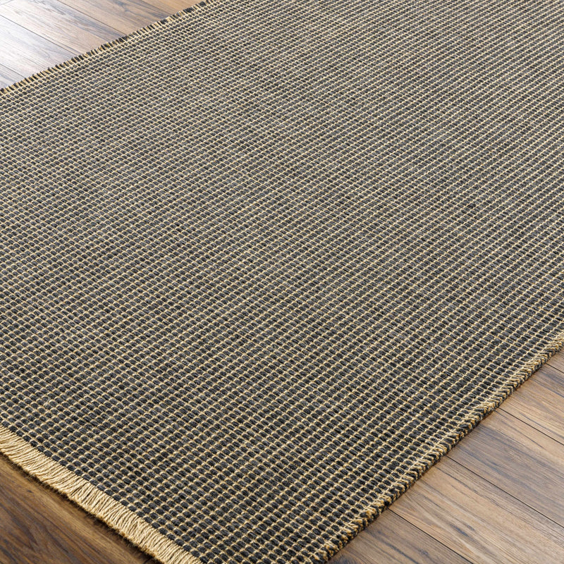 Kimi Jute Black Area Rug - Surya X Becki Owens