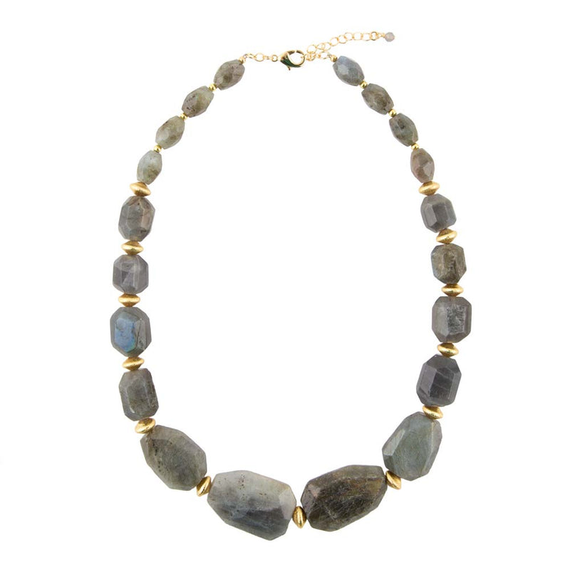 Bold Labradorite Statement Necklace