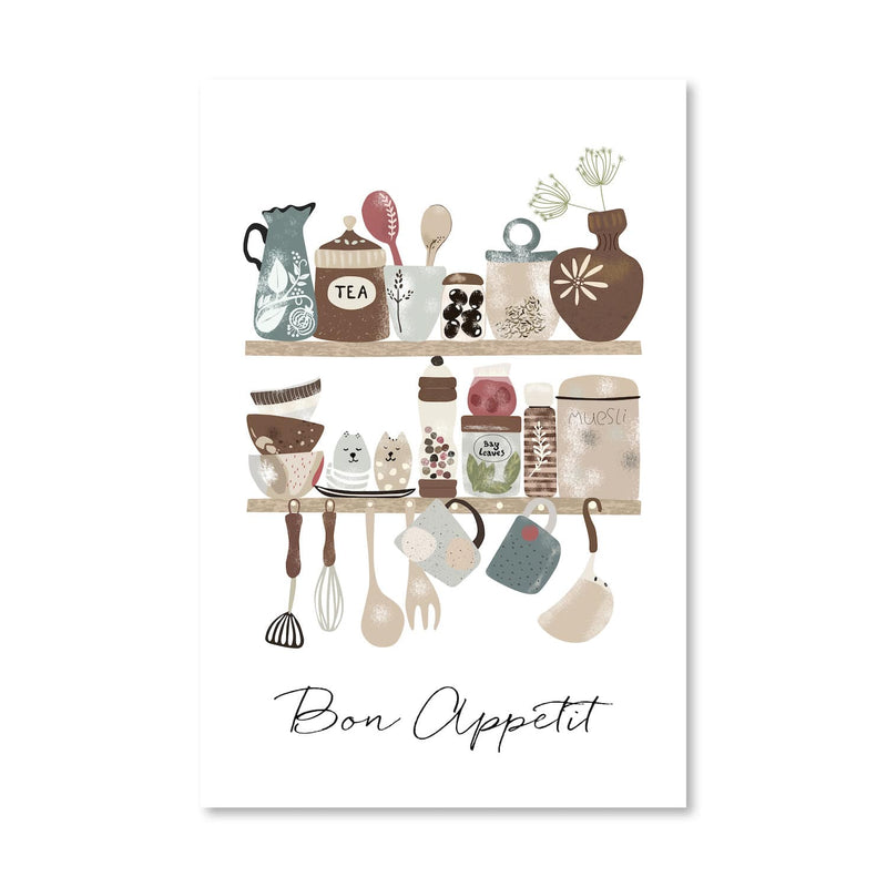 Bon Appetit Kitchen Canvas