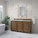 James Martin Bristol 60" Single Bathroom Vanity, Saddle Brown