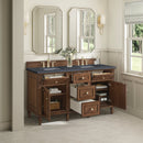James Martin Lorelai 60" Double Bathroom Vanity, Mid-Century Walnut