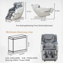 Bosscare Premium Full Body Zero Gravity Massage Chair With Ai Voice And App Control, Gray (SAK35970) by SAKSBY WHOLESALE
