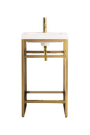 James Martin Boston 20" Single Console Vanity, Radiant Gold