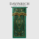 GobekUsa Botanic Garden Velvet Blackout Curtains - Retro Emerald Green - Luxury Quality
