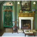 GobekUsa Botanic Garden Velvet Blackout Curtains - Retro Emerald Green - Luxury Quality