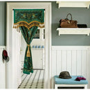 GobekUsa Botanic Garden Velvet Blackout Curtains - Retro Emerald Green - Luxury Quality