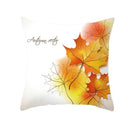 Botanical autumn maple leaves plush pillow case living room decor by Decorbites