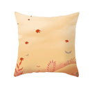 Botanical autumn maple leaves plush pillow case living room decor by Decorbites