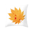 Botanical autumn maple leaves plush pillow case living room decor by Decorbites