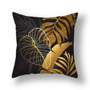 Botanical big leaves cushion covers living room decorative pillows by Decorbites