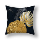 Botanical big leaves cushion covers living room decorative pillows by Decorbites