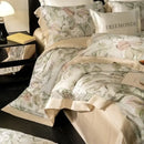 GobekUsa Egyptian Cotton Print Bedding Set: King Queen Sheet Pillowcase Duvet Cover