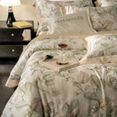 GobekUsa Egyptian Cotton Print Bedding Set: King Queen Sheet Pillowcase Duvet Cover