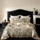 GobekUsa Egyptian Cotton Print Bedding Set: King Queen Sheet Pillowcase Duvet Cover