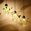 GobekUsa Botanical Glass Bottle Pendant Light for Home and Commercial Spaces