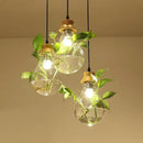 GobekUsa Botanical Glass Bottle Pendant Light for Home and Commercial Spaces