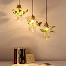 GobekUsa Botanical Glass Bottle Pendant Light for Home and Commercial Spaces