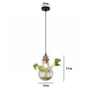 GobekUsa Botanical Glass Bottle Pendant Light for Home and Commercial Spaces