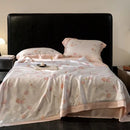 GobekUsa Eucalyptus Fiber Flowers Summer Quilt Set: Silky, Cool Comfort for Bedtime Bliss
