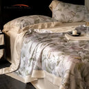 GobekUsa Eucalyptus Fiber Flowers Summer Quilt Set: Silky, Cool Comfort for Bedtime Bliss