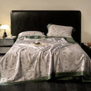 GobekUsa Eucalyptus Fiber Flowers Summer Quilt Set: Silky, Cool Comfort for Bedtime Bliss