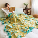 GobekUsa Bamboo Four Layer Gauze Summer Quilt - Cool & Refreshing Thin Blanket