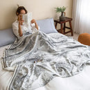GobekUsa Bamboo Four Layer Gauze Summer Quilt - Cool & Refreshing Thin Blanket