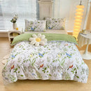 GobekUsa Brushed Printed Duvet Cover Set with 2 Pillowcases, Queen/Single Size