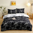 GobekUsa Brushed Printed Duvet Cover Set with 2 Pillowcases, Queen/Single Size