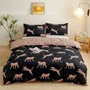 GobekUsa Brushed Printed Duvet Cover Set with 2 Pillowcases, Queen/Single Size
