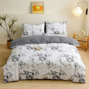 GobekUsa Brushed Printed Duvet Cover Set with 2 Pillowcases, Queen/Single Size