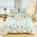 GobekUsa Brushed Printed Duvet Cover Set with 2 Pillowcases, Queen/Single Size