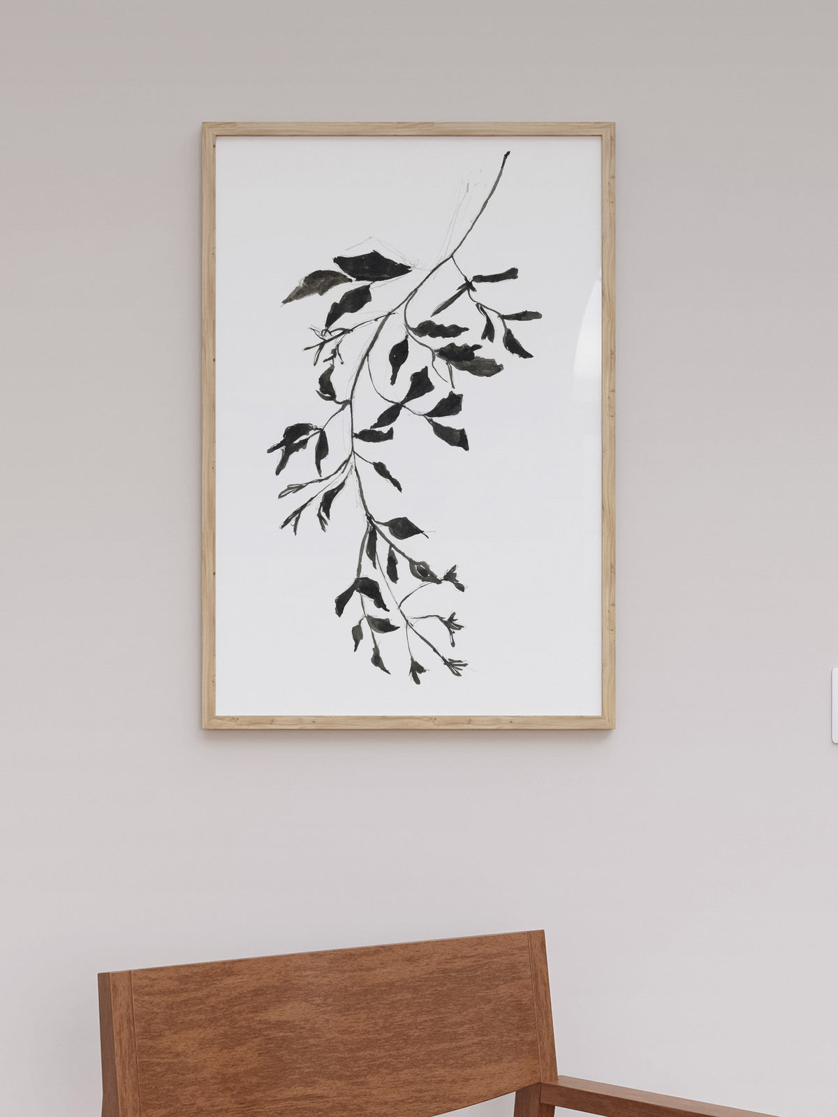 Botanical Ink Study II, close-up of the surface