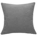 Boucle teddy rust slate and cream throw pillows living room set by Decorbites