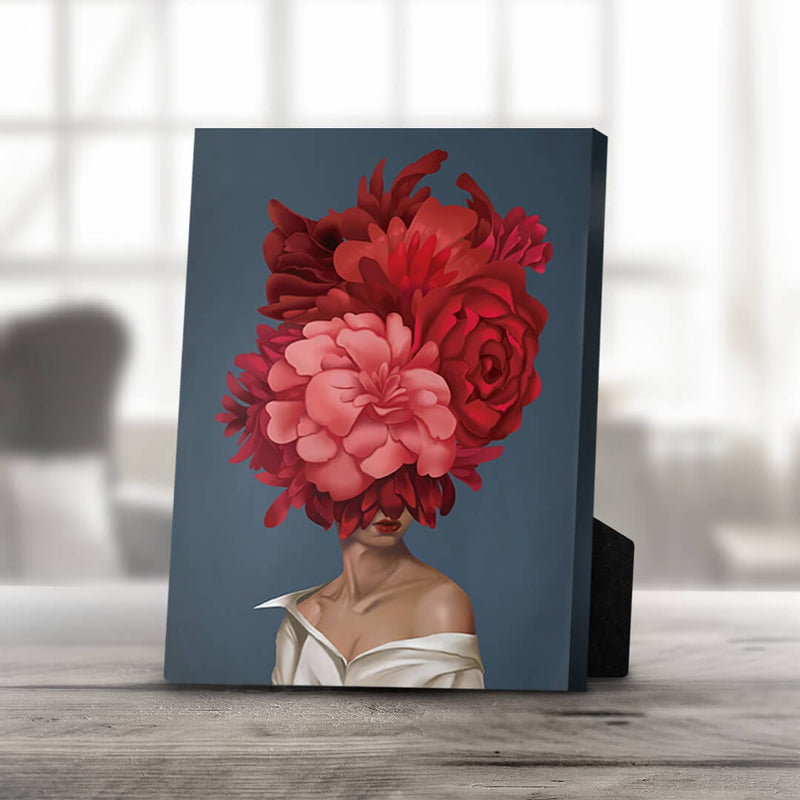 Bouquet Woman A Desktop Canvas