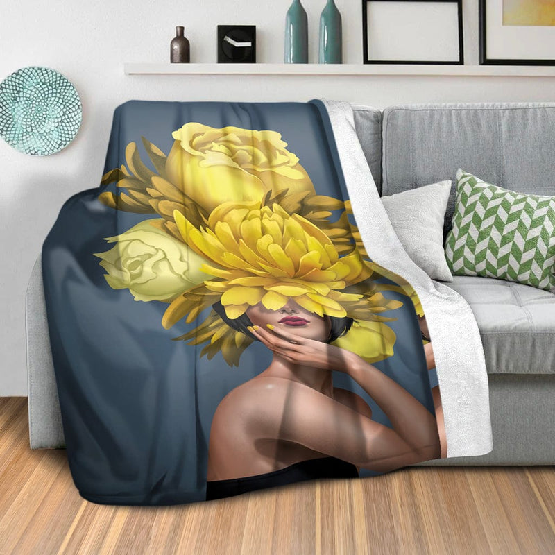 Bouquet Woman B Blanket