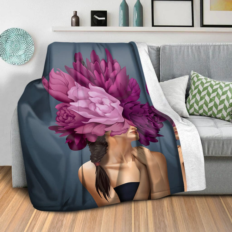 Bouquet Woman C Blanket