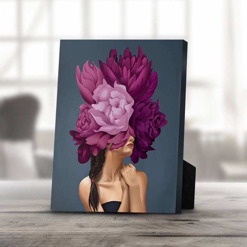 Bouquet Woman C Desktop Canvas